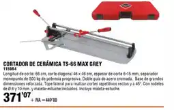 ferrOkey Cortador de cerámica ts-66 max grey oferta