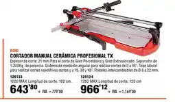 ferrOkey Cortador manual cerámica profesional tx oferta
