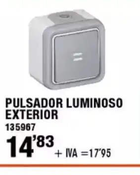 ferrOkey Pulsador luminoso exterior oferta