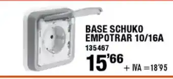 ferrOkey Base schuko empotrar 10/16a oferta