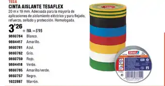 ferrOkey TESA Cinta aislante tesaflex oferta