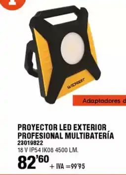 ferrOkey Proyector led exterior profesional multibatería oferta