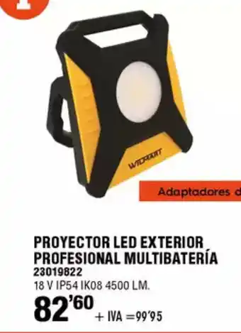 ferrOkey Proyector led exterior profesional multibatería oferta