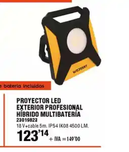 ferrOkey Proyector led exterior profesional híbrido multibatería oferta