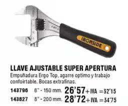 ferrOkey Llave ajustable super apertura oferta