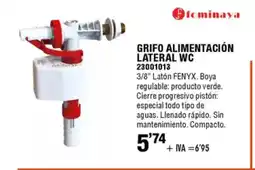 ferrOkey Grifo alimentación lateral wc oferta