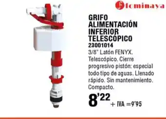 ferrOkey Grifo alimentación inferior telescopico oferta