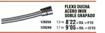 ferrOkey Flexo ducha acero inox doble grapado oferta