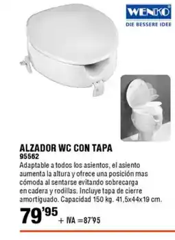 ferrOkey Alzador wc con tapa oferta