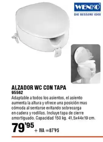 ferrOkey Alzador wc con tapa oferta