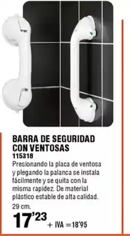 ferrOkey Barra de seguridad con ventosas oferta
