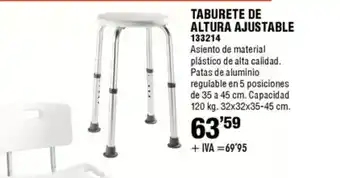 ferrOkey Taburete de altura ajustable oferta