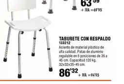 ferrOkey Taburete con respaldo oferta