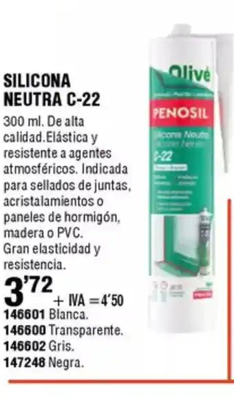 ferrOkey Silicona neutra c-22 oferta