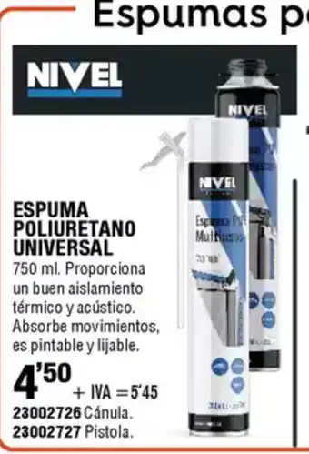 ferrOkey Espuma poliuretano universal oferta