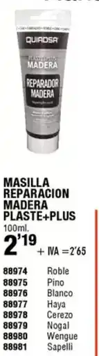 ferrOkey Masilla reparacion madera plaste+plus oferta