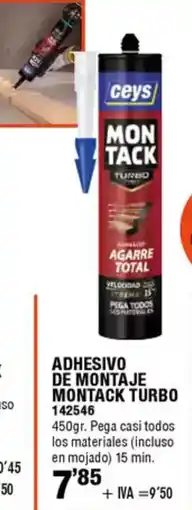 ferrOkey Adhesivo de montaje montack turbo oferta