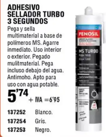 ferrOkey Adhesivo sellador turbo oferta