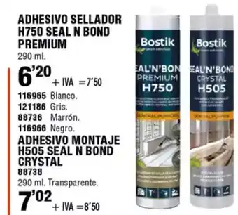 ferrOkey Adhesivo sellador h750 seal n bond premium oferta