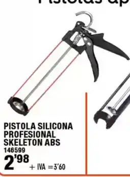 ferrOkey Pistola silicona profesional skeleton abs oferta