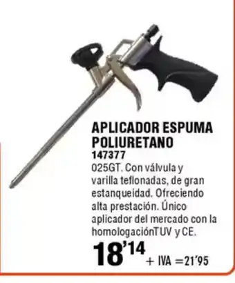 ferrOkey Aplicador espuma poliuretano oferta