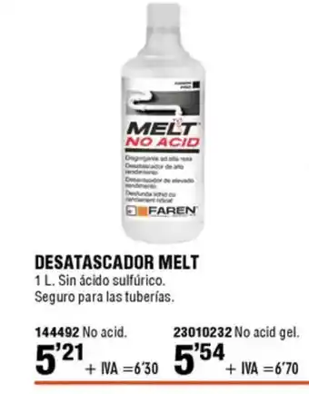ferrOkey Desatascador melt oferta