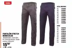 ferrOkey Pantalón stretch monocolor oferta