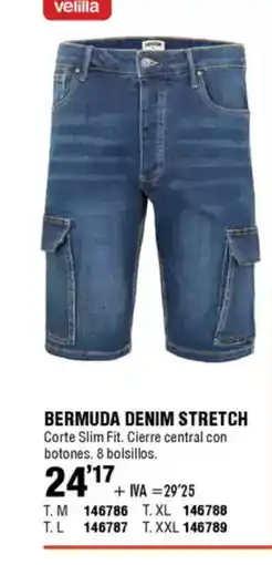 ferrOkey Bermuda denim stretch oferta