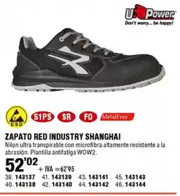 ferrOkey U POWER Zapato red industry shanghai oferta