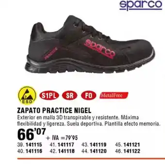 ferrOkey SPARCO Zapato practice nigel oferta