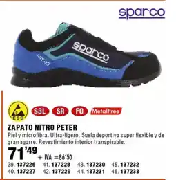 ferrOkey SPARCO Zapato nitro peter oferta
