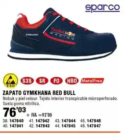 ferrOkey SPARCO Zapato gymkhana red bull oferta