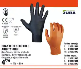 ferrOkey JUBA Guante desechable agility grip oferta