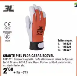 ferrOkey Guante piel flor cabra ecovel oferta