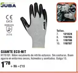 ferrOkey JUBA Guante eco-nit oferta