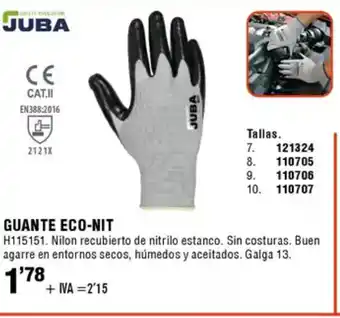 ferrOkey JUBA Guante eco-nit oferta