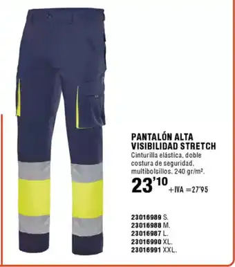 ferrOkey Pantalón alta visibilidad stretch oferta