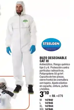 ferrOkey Buzo desechable cat iii oferta
