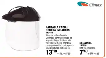 ferrOkey Pantalla facial contra impactos oferta