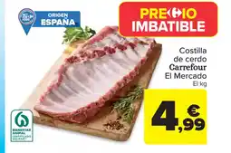 Carrefour Costilla de cerdo oferta