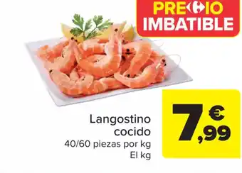 Carrefour Langostino cocido oferta