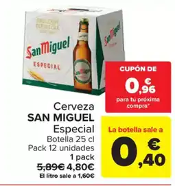 Carrefour SAN MIGUEL Cerveza oferta