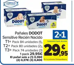 Carrefour DODOT Pañales oferta