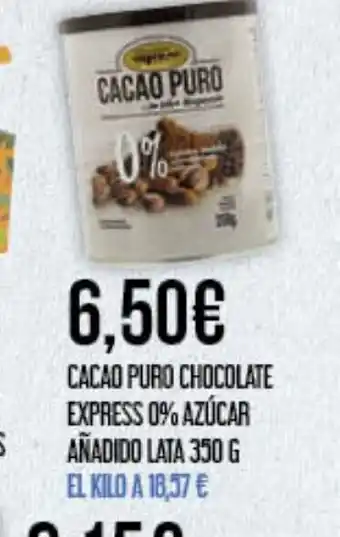Claudio Cacao puro chocolate express 0% azúcar añadido oferta