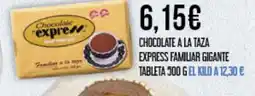 Claudio Chocolate a la taza express familiar gigante tableta oferta