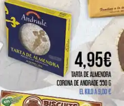 Claudio Tarta de almendra corona de andrade oferta