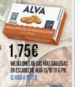 Claudio ALVA Mejillones de las rías gallegas en escabeche oferta