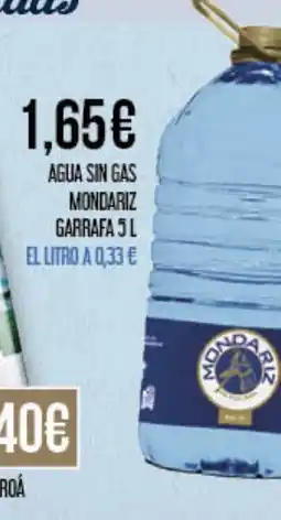 Claudio Agua sin gas mondariz garrafa oferta