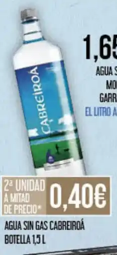 Claudio Agua sin gas cabreiroá botella oferta