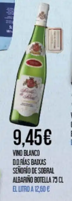 Claudio Vino blanco d.o.rías baixas señorío de sobral albariño botella oferta